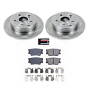 PowerStop OE Stock Replacement Low-Dust Ceramic Brake Pad and Rotor Kit
