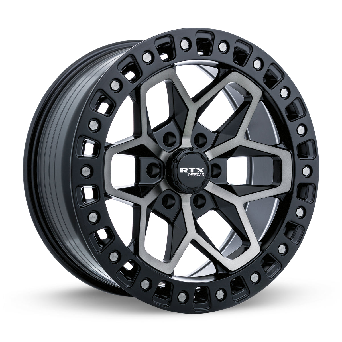 17x9 RTX Zion Black Machined Tinted Bronze 5x127 ET-15 wheel/rim