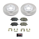 PowerStop Semi-Coated Rotor and Low-Dust Ceramic Brake Pad Kit