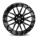 22x12 Hardrock Affliction XPosed Gloss Black Milled 8x170 ET-44 wheel/rim