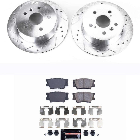 PowerStop Z23 Daily Driver Carbon-Fiber Ceramic Brake Pad and Drilled & Slotted