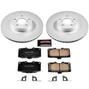 PowerStop Genuine Geomet Coated Rotor and Low-Dust Ceramic Brake Pad Kit