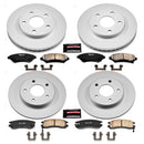PowerStop Genuine Geomet Coated Rotor and Low-Dust Ceramic Brake Pad Kit