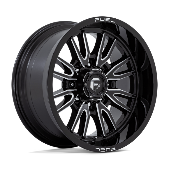20x10 Fuel Off-Road D761 Clash Gloss Black Milled 8x180 ET-18 CB124.2 Wheel Rim