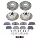 PowerStop Semi-Coated Rotor and Low-Dust Ceramic Brake Pad Kit
