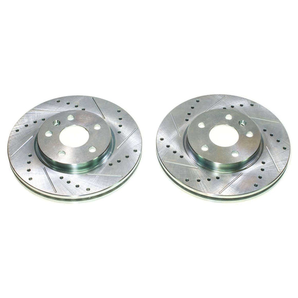 PowerStop Evolution Drilled Slotted Rotors Pair Front For Chevrolet Cruze