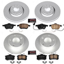PowerStop Genuine Geomet Coated Rotor and Carbon-Fiber Ceramic Brake Pad Kit