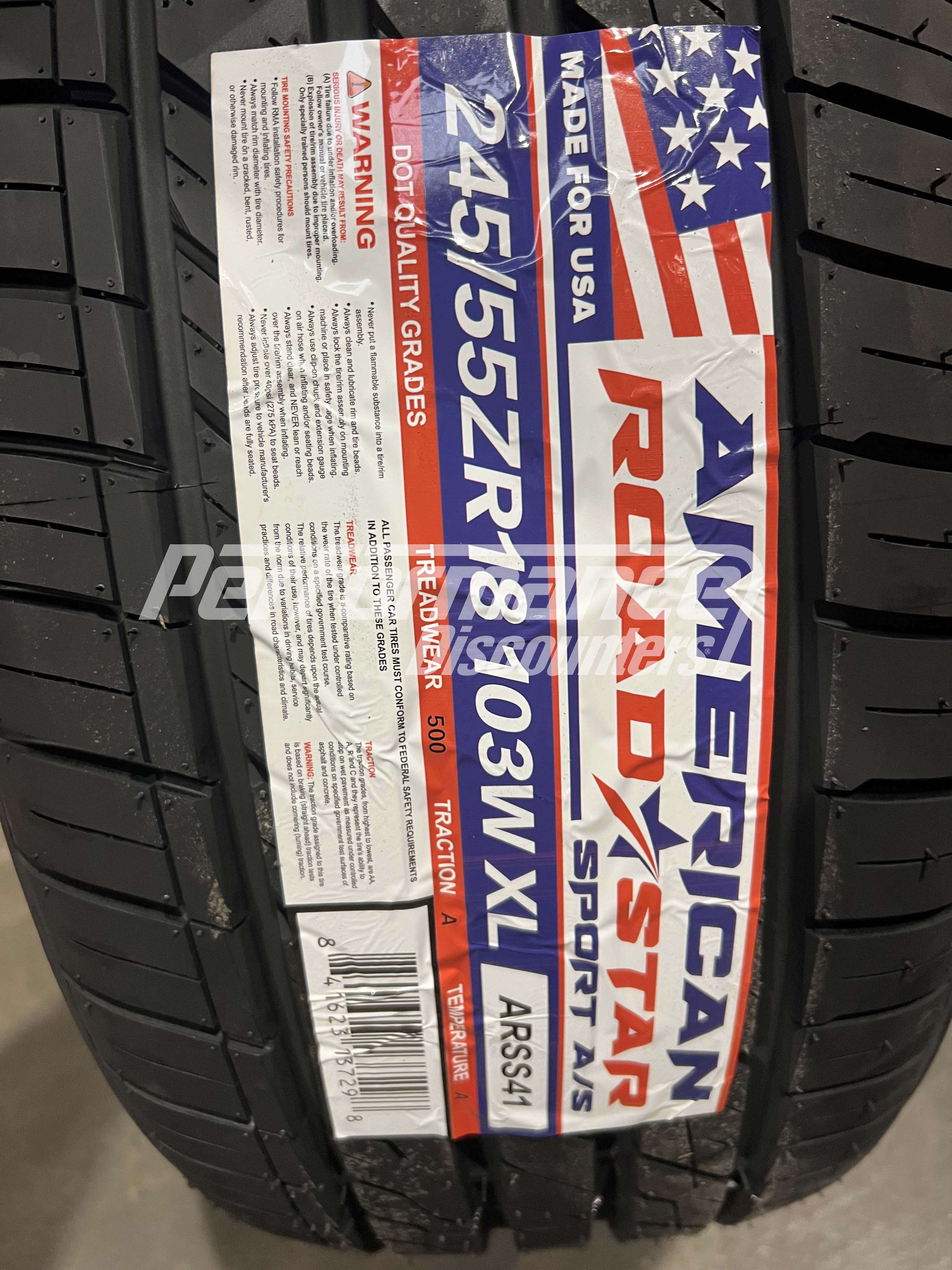 American Roadstar Sport AS Tire(s) 245/55R18 103W SL BSW 245 55 18 2455518