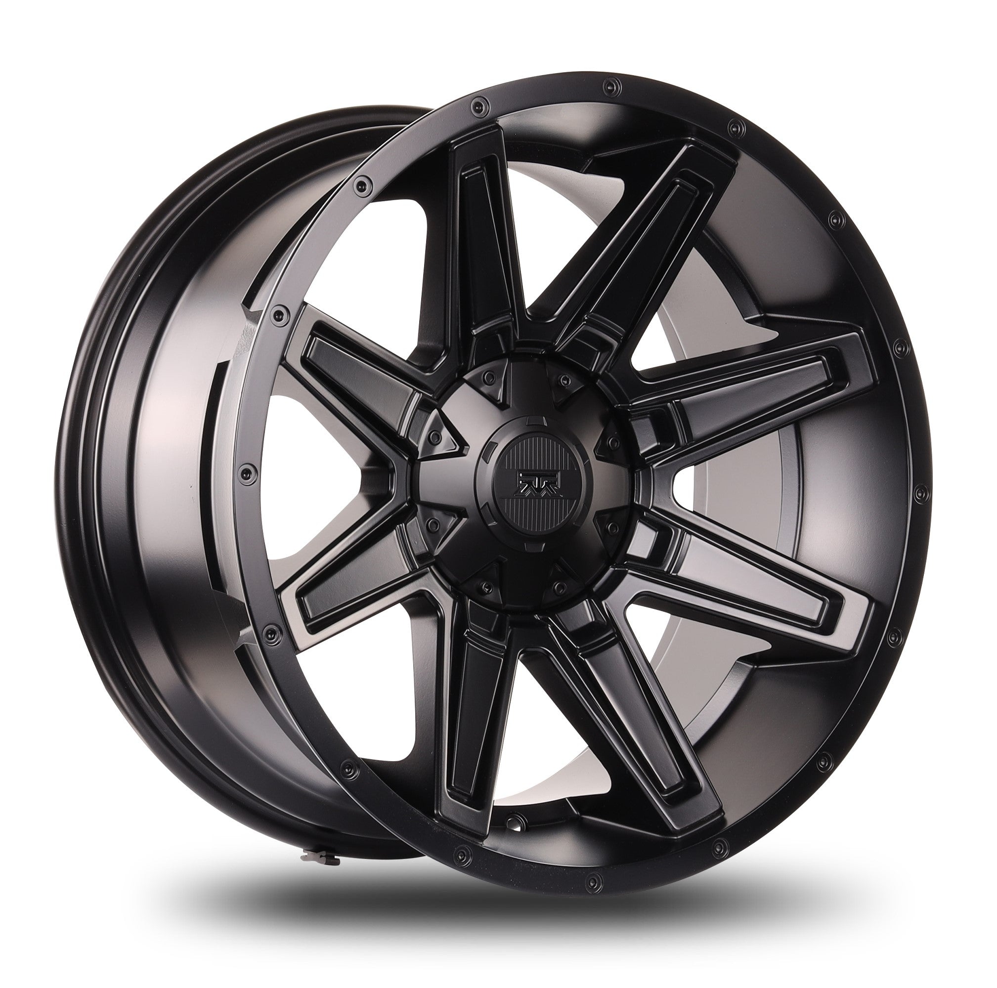 17x8.5 Mudder Trucker MT404 Deviant Black 5x114.3 5x4.5 5x127 5x5 18 Wheel