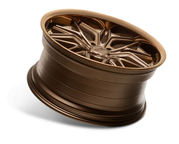 20x9.5 XXR 586 Flat Bronze Gloss Bronze Chrome Lip Wheel 5x4.5 ET35 CB73.1