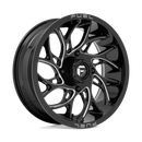 18X7 Fuel UTV D741 Runner Gloss Black Milled 4X137 ET13 wheel/rim