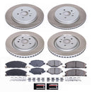 PowerStop Semi-Coated Rotor and Low-Dust Ceramic Brake Pad Kit