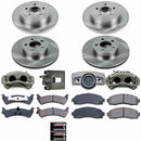 PowerStop OE Stock Replacement Low-Dust Ceramic Brake Pad, Rotor and Caliper Kit
