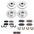 PowerStop Genuine Geomet Coated Rotor and Low-Dust Ceramic Brake Pad Kit