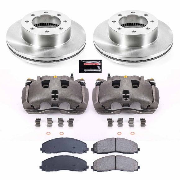 PowerStop OE Stock Replacement Low-Dust Ceramic Brake Pad, Rotor and Caliper Kit
