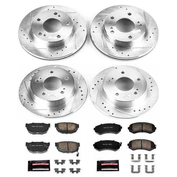 PowerStop Z23 Daily Driver Carbon-Fiber Ceramic Brake Pad and Drilled & Slotted