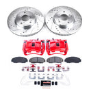 PowerStop Z23 Daily Driver Carbon-Fiber Ceramic Pads Drilled & Slotted Rotor & C