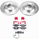 PowerStop Z23 Daily Driver Carbon-Fiber Ceramic Pads Drilled & Slotted Rotor & C