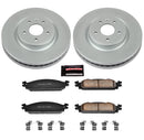 PowerStop Genuine Geomet Coated Rotor and Low-Dust Ceramic Brake Pad Kit