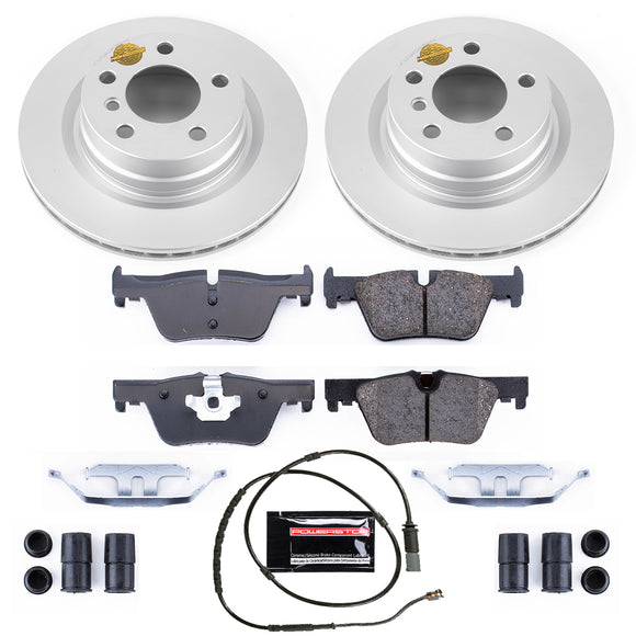 PowerStop Genuine Geomet Coated Rotor and Carbon-Fiber Ceramic Brake Pad Kit