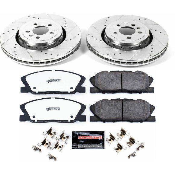 PowerStop Z26 Street Performance Ceramic Brake Pad and Drilled & Slotted Rotor K