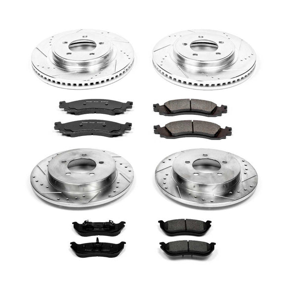 PowerStop Z23 Daily Driver Carbon-Fiber Ceramic Brake Pad and Drilled & Slotted