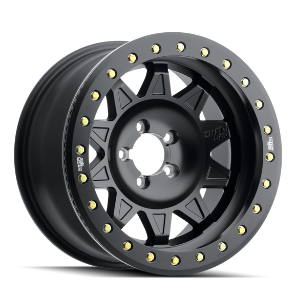 DIRTY LIFE ROADKILL MATTE BLACK/BLACK BEADLOCK 17X9 BLA-NK -38MM 71.5MM