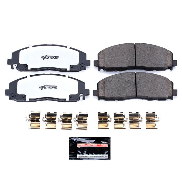 PowerStop Z36 Truck And Tow Carbon-Fiber Ceramic Brake Pads With Hardware