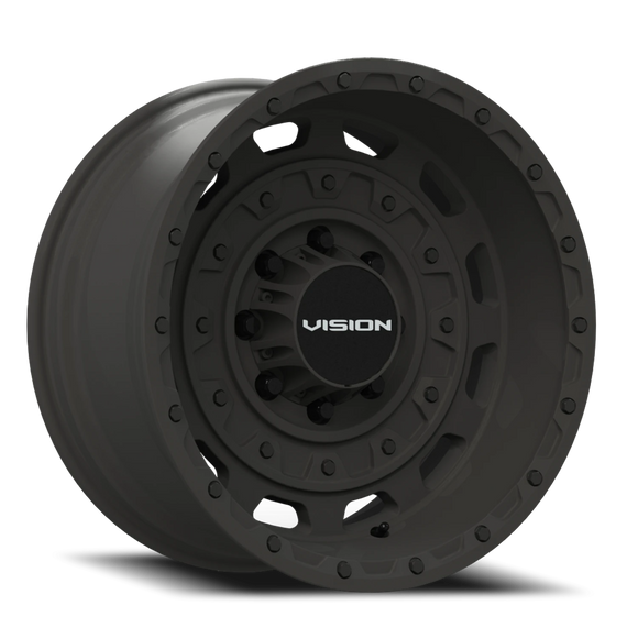 17x10 Vision 403 Tactical Satin Black Wheel 8x165.1 ET-25 CB125.2
