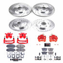 PowerStop Z23 Daily Driver Carbon-Fiber Ceramic Pads Drilled & Slotted Rotor & C