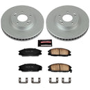 PowerStop Genuine Geomet Coated Rotor and Low-Dust Ceramic Brake Pad Kit