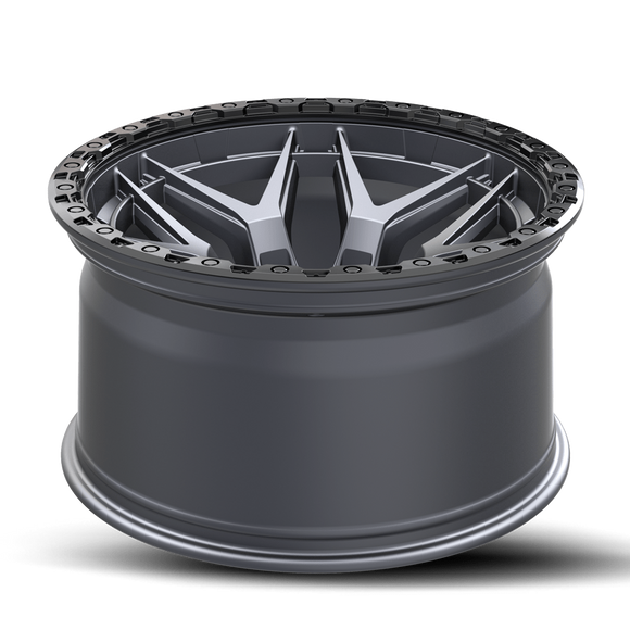 20x9 Vortek VRT-603 Atheno Matte Titanium 6x135 ET18 CB106.1 Wheel