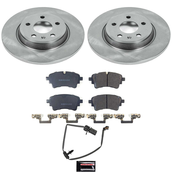 OE Stock Replacement Low-Dust Ceramic Brake Pad and Rotor Kit