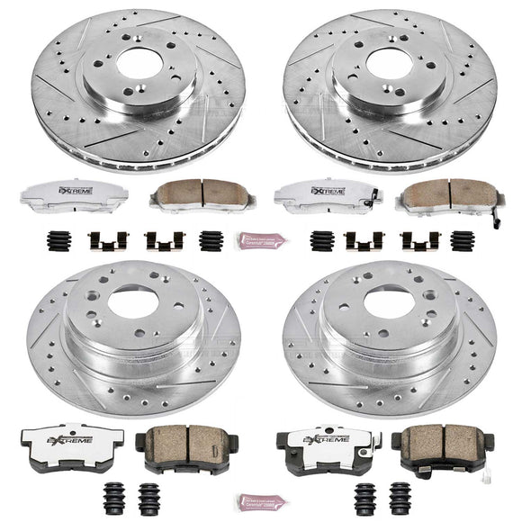 PowerStop Z26 Street Performance Ceramic Brake Pad and Drilled & Slotted Rotor K