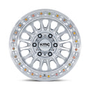 17X8.5 KMC KM552 IMS Gloss Silver W/ Machined Face 5x127 ET-10 Wheel Rim