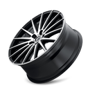 22x8.5 Kraze KR191 Stunna Matte Black Machined 5x115 ET38 Wheel Rim