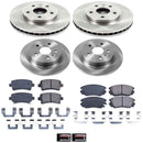 PowerStop OE Stock Replacement Low-Dust Ceramic Brake Pad and Rotor Kit