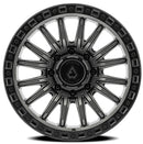 20x9 Arena Wheel Mission Satin Gun Metal Center Satin Black Lip 8x180 ET0 CB124.