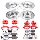 PowerStop Z26 Street Performance Ceramic Brake Pad, Drilled Slotted Rotor, and C
