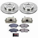 PowerStop OE Stock Replacement Low-Dust Ceramic Brake Pad, Rotor and Caliper Kit