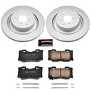 PowerStop Genuine Geomet Coated Rotor and Low-Dust Ceramic Brake Pad Kit