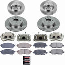 PowerStop OE Stock Replacement Low-Dust Ceramic Brake Pad, Rotor and Caliper Kit