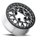 15X10 Vision Storm Gloss Black Milled Spoke 6x139.7 6x5.5 ET25 Wheel Rim