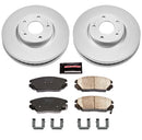 PowerStop Genuine Geomet Coated Rotor and Low-Dust Ceramic Brake Pad Kit