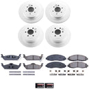 PowerStop Genuine Geomet Coated Rotor and Low-Dust Ceramic Brake Pad Kit