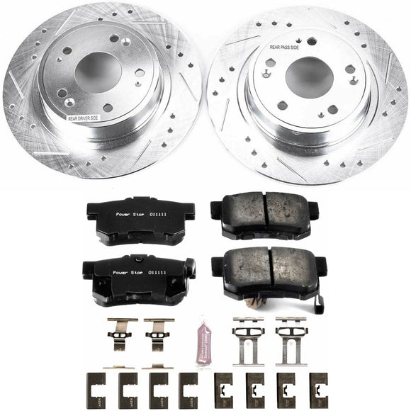 PowerStop Z23 Daily Driver Carbon-Fiber Ceramic Brake Pad and Drilled & Slotted