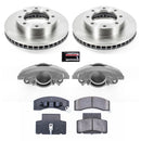 PowerStop OE Stock Replacement Low-Dust Ceramic Brake Pad, Rotor and Caliper Kit