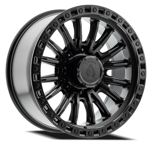17x9 Arena Mission Satin Black 8x180 ET0 CB124.20 Wheel Rim