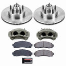 PowerStop OE Stock Replacement Low-Dust Ceramic Brake Pad, Rotor and Caliper Kit