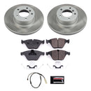 PowerStop Semi-Coated Rotor and Low-Dust Ceramic Brake Pad Kit